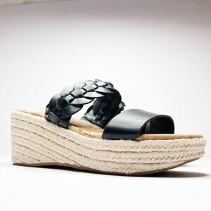 Sam Edelman Black Woven Platform Sandals